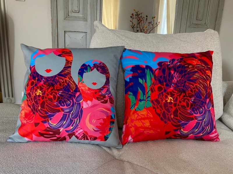 Coussin poupee russe - Venera Creation