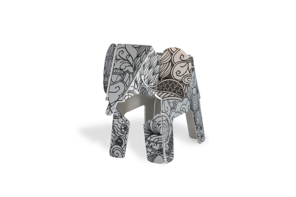 Éléphant de décoration Louna en métal souvenir