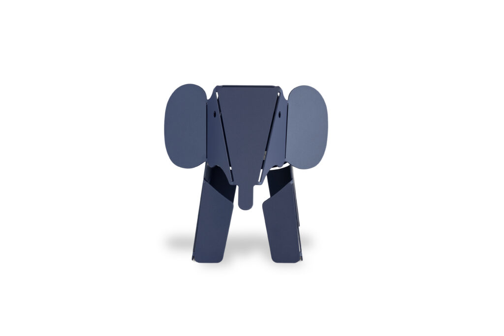 Elephant métal bleu souvenir - Venera Création