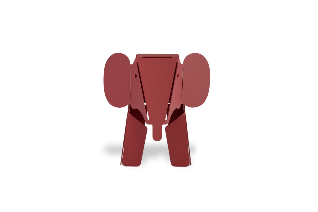 Elephant métal rouge souvenir - Venera Création